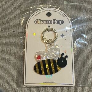 Bee Keychain or Bag Charm- Charm Pop